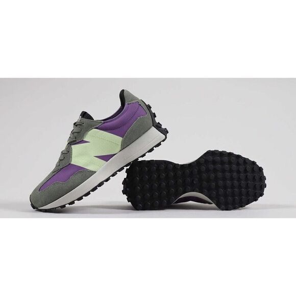 New Balance 327 Men Sz 10.5-12 Casual Retro Shoe Green White Sneaker Trainer NEW - Picture 4 of 13